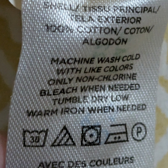 Loft Tiered Cotton Dress Sz M Mustard Yellow Multi Print Knee Puff Sleeve 🌼(4) - Picture 16 of 16